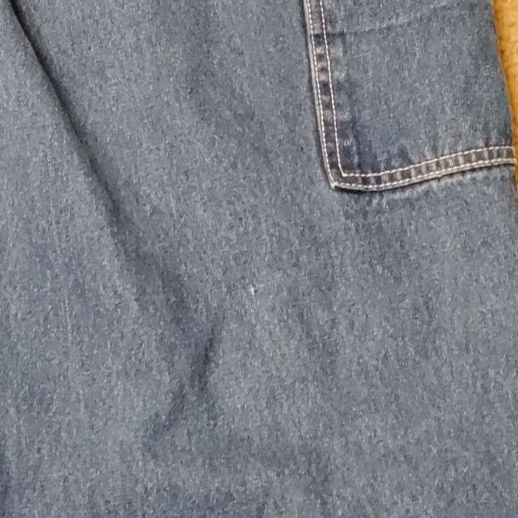 Liberty Overalls Sz 42/28 Men Carpenter Medium Wash Front Pocket  Workwear - Picture 13 of 13